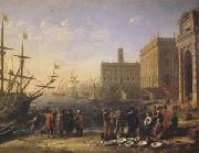 Claude Lorrain View of a Port with the Capitol (mk05) china oil painting reproduction